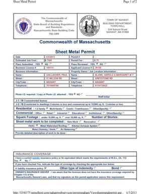 ma sheet metal license|271 cmr.